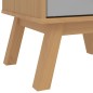 vidaXL Nachttisch OLDEN Grau und Braun Massivholz Kiefer vidaXL Nachttisch OLDEN Grau und Braun Massivholz Kiefer