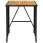 vidaXL 3-tlg. Bistro-Set mit Kissen Schwarz Poly Rattan vidaXL 3-tlg. Bistro-Set mit Kissen Schwarz Poly Rattan
