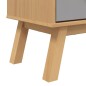 vidaXL Bücherregal OLDEN 4 Fächer Grau und Braun Massivholz Kiefer vidaXL Bücherregal OLDEN 4 Fächer Grau und Braun Massivholz Kiefer
