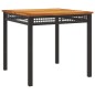 vidaXL 5-tlg. Garten-Essgruppe mit Kissen Schwarz Poly Rattan vidaXL 5-tlg. Garten-Essgruppe mit Kissen Schwarz Poly Rattan