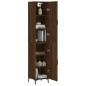 Highboard Braun Eichen-Optik 34,5x34x180 cm Holzwerkstoff Highboard Braun Eichen-Optik 34,5x34x180 cm Holzwerkstoff