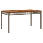 vidaXL 3-tlg. Garten-Essgruppe mit Kissen Grau Poly Rattan vidaXL 3-tlg. Garten-Essgruppe mit Kissen Grau Poly Rattan