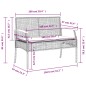 vidaXL 3-tlg. Garten-Essgruppe mit Kissen Grau Poly Rattan vidaXL 3-tlg. Garten-Essgruppe mit Kissen Grau Poly Rattan