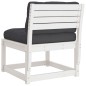 vidaXL Gartensofas mit Kissen 2 Stk. Weiß Massivholz Kiefer vidaXL Gartensofas mit Kissen 2 Stk. Weiß Massivholz Kiefer