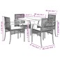 vidaXL 5-tlg. Garten-Essgruppe mit Kissen Beige Poly Rattan vidaXL 5-tlg. Garten-Essgruppe mit Kissen Beige Poly Rattan