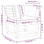 vidaXL Gartensofa mit Armlehnen und Kissen Massivholz Kiefer vidaXL Gartensofa mit Armlehnen und Kissen Massivholz Kiefer
