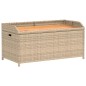 vidaXL Bank mit Stauraum Beige 100x50x52 cm Poly Rattan Akazienholz vidaXL Bank mit Stauraum Beige 100x50x52 cm Poly Rattan Akazienholz