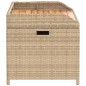 vidaXL Bank mit Stauraum Beige 100x50x52 cm Poly Rattan Akazienholz vidaXL Bank mit Stauraum Beige 100x50x52 cm Poly Rattan Akazienholz
