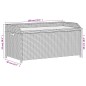 vidaXL Bank mit Stauraum Beige 100x50x52 cm Poly Rattan Akazienholz vidaXL Bank mit Stauraum Beige 100x50x52 cm Poly Rattan Akazienholz