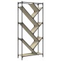 vidaXL Bücherregal Sonoma-Eiche 79x30x180 cm Holzwerkstoff und Metall vidaXL Bücherregal Sonoma-Eiche 79x30x180 cm Holzwerkstoff und Metall