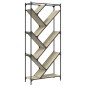 vidaXL Bücherregal Sonoma-Eiche 79x30x180 cm Holzwerkstoff und Metall vidaXL Bücherregal Sonoma-Eiche 79x30x180 cm Holzwerkstoff und Metall