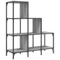 vidaXL Bücherregal Grau Sonoma 92x30x102 cm Holzwerkstoff und Metall vidaXL Bücherregal Grau Sonoma 92x30x102 cm Holzwerkstoff und Metall