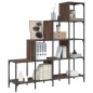 vidaXL Bücherregal Braun Eiche-Optik 122x30x132cm Holzwerkstoff Metall vidaXL Bücherregal Braun Eiche-Optik 122x30x132cm Holzwerkstoff Metall