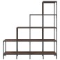 vidaXL Bücherregal Braun Eiche-Optik 122x30x132cm Holzwerkstoff Metall vidaXL Bücherregal Braun Eiche-Optik 122x30x132cm Holzwerkstoff Metall