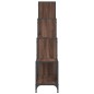 vidaXL Bücherregal Braun Eiche-Optik 122x30x132cm Holzwerkstoff Metall vidaXL Bücherregal Braun Eiche-Optik 122x30x132cm Holzwerkstoff Metall