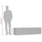 vidaXL Gartentruhe Schwarz 220x50x54 cm Poly Rattan Akazienholz vidaXL Gartentruhe Schwarz 220x50x54 cm Poly Rattan Akazienholz