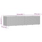 vidaXL Gartentruhe Schwarz 220x50x54 cm Poly Rattan Akazienholz vidaXL Gartentruhe Schwarz 220x50x54 cm Poly Rattan Akazienholz