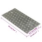 vidaXL Lochplatten 20 Stk. 2 mm 240x120 mm Verzinkter Stahl vidaXL Lochplatten 20 Stk. 2 mm 240x120 mm Verzinkter Stahl