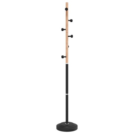 vidaXL Garderobenständer Schwarz 177 cm Pulverbeschichtetes Eisen