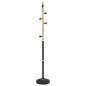vidaXL Garderobenständer Schwarz 177 cm Pulverbeschichtetes Eisen vidaXL Garderobenständer Schwarz 177 cm Pulverbeschichtetes Eisen