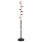 vidaXL Garderobenständer Schwarz 177 cm Pulverbeschichtetes Eisen vidaXL Garderobenständer Schwarz 177 cm Pulverbeschichtetes Eisen