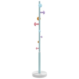vidaXL Garderobenständer Blau 172 cm Pulverbeschichtetes Eisen