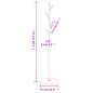 vidaXL Garderobenständer Weiß 177 cm Pulverbeschichtetes Eisen vidaXL Garderobenständer Weiß 177 cm Pulverbeschichtetes Eisen