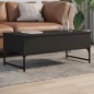 vidaXL Couchtisch Schwarz 100x50x40 cm Holzwerkstoff und Metall vidaXL Couchtisch Schwarz 100x50x40 cm Holzwerkstoff und Metall