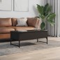 vidaXL Couchtisch Schwarz 100x50x40 cm Holzwerkstoff und Metall vidaXL Couchtisch Schwarz 100x50x40 cm Holzwerkstoff und Metall