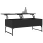 vidaXL Couchtisch Schwarz 100x50x40 cm Holzwerkstoff und Metall vidaXL Couchtisch Schwarz 100x50x40 cm Holzwerkstoff und Metall