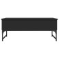 vidaXL Couchtisch Schwarz 100x50x40 cm Holzwerkstoff und Metall vidaXL Couchtisch Schwarz 100x50x40 cm Holzwerkstoff und Metall