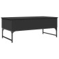 vidaXL Couchtisch Schwarz 100x50x40 cm Holzwerkstoff und Metall vidaXL Couchtisch Schwarz 100x50x40 cm Holzwerkstoff und Metall