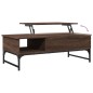 vidaXL Couchtisch Braun Eichen-Optik 100x50x35 cm Holzwerkstoff Metall vidaXL Couchtisch Braun Eichen-Optik 100x50x35 cm Holzwerkstoff Metall