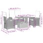 vidaXL 4-tlg. Garten-Essgruppe mit Kissen Beige Poly Rattan vidaXL 4-tlg. Garten-Essgruppe mit Kissen Beige Poly Rattan