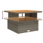 vidaXL 4-tlg. Garten-Essgruppe mit Kissen Grau Poly Rattan vidaXL 4-tlg. Garten-Essgruppe mit Kissen Grau Poly Rattan