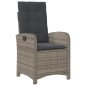 vidaXL 4-tlg. Garten-Essgruppe mit Kissen Grau Poly Rattan vidaXL 4-tlg. Garten-Essgruppe mit Kissen Grau Poly Rattan