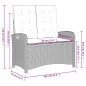 vidaXL 4-tlg. Garten-Essgruppe mit Kissen Grau Poly Rattan vidaXL 4-tlg. Garten-Essgruppe mit Kissen Grau Poly Rattan