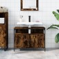 vidaXL Waschbeckenunterschrank Räuchereiche 60x30x60 cm Holzwerkstoff vidaXL Waschbeckenunterschrank Räuchereiche 60x30x60 cm Holzwerkstoff