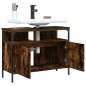 vidaXL Waschbeckenunterschrank Räuchereiche 60x30x60 cm Holzwerkstoff vidaXL Waschbeckenunterschrank Räuchereiche 60x30x60 cm Holzwerkstoff