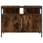 vidaXL Waschbeckenunterschrank Räuchereiche 60x30x60 cm Holzwerkstoff vidaXL Waschbeckenunterschrank Räuchereiche 60x30x60 cm Holzwerkstoff