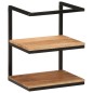 vidaXL Wandregal 40x30x50 cm Massivholz Akazie und Eisen vidaXL Wandregal 40x30x50 cm Massivholz Akazie und Eisen