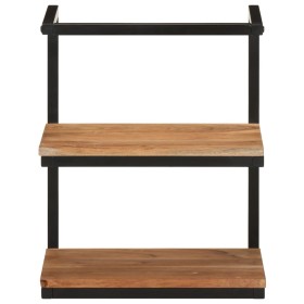 vidaXL Wandregal 40x30x50 cm Massivholz Akazie und Eisen