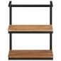 vidaXL Wandregal 40x30x50 cm Massivholz Akazie und Eisen vidaXL Wandregal 40x30x50 cm Massivholz Akazie und Eisen