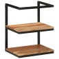 vidaXL Wandregal 40x30x50 cm Massivholz Akazie und Eisen vidaXL Wandregal 40x30x50 cm Massivholz Akazie und Eisen