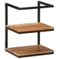 vidaXL Wandregal 40x30x50 cm Massivholz Akazie und Eisen vidaXL Wandregal 40x30x50 cm Massivholz Akazie und Eisen