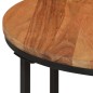 vidaXL Couchtisch 45x45x35 cm Massivholz Akazie und Eisen vidaXL Couchtisch 45x45x35 cm Massivholz Akazie und Eisen