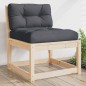 vidaXL Gartensofa mit Kissen Massivholz Kiefer vidaXL Gartensofa mit Kissen Massivholz Kiefer