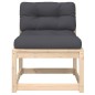 vidaXL Gartensofa mit Kissen Massivholz Kiefer vidaXL Gartensofa mit Kissen Massivholz Kiefer