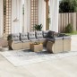vidaXL 10-tlg. Garten-Sofagarnitur mit Kissen Beige Poly Rattan vidaXL 10-tlg. Garten-Sofagarnitur mit Kissen Beige Poly Rattan