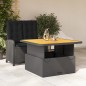 vidaXL 2-tlg. Garten-Essgruppe mit Kissen Schwarz Poly Rattan vidaXL 2-tlg. Garten-Essgruppe mit Kissen Schwarz Poly Rattan